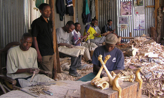 CCF helps Namibian artists and artisans to market and sell their work with the Livelihood Development Program.